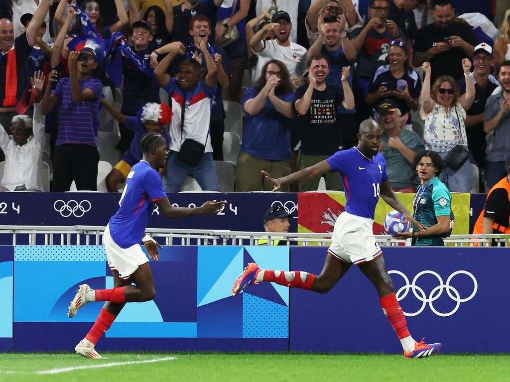 Gebuk Mesir 3-1, Prancis ke Final Sepakbola Putra Olimpiade 2024